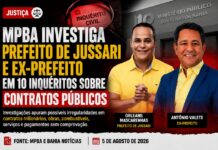 MPBA INVESTIGA PREFEITO DE JUSSARI E EX-PREFEITO EM SÉRIE DE INQUÉRITOS SOBRE CONTRATOS PÚBLICOS.