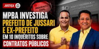 MPBA INVESTIGA PREFEITO DE JUSSARI E EX-PREFEITO EM SÉRIE DE INQUÉRITOS SOBRE CONTRATOS PÚBLICOS.
