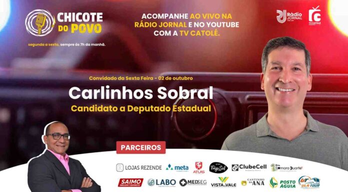 “ITAPETINGA ME ABRAÇOU”: CARLINHOS SOBRAL REFORÇA LIGAÇÃO COM MUNICÍPIO NA RETA FINAL DA CAMPANHA